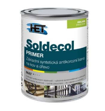 SOLDECOL PRIMER - Základná syntetická farba na kov a drevo 0,75 l červenohnedý