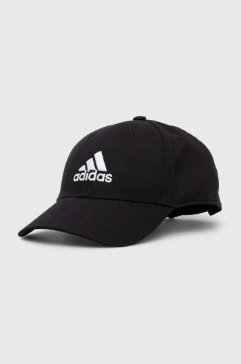 Bavlnená šiltovka adidas Performance čierna farba, s nášivkou