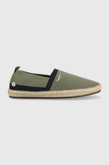 Espadrilky Pepe Jeans TOURIST zelená farba, PMS10313