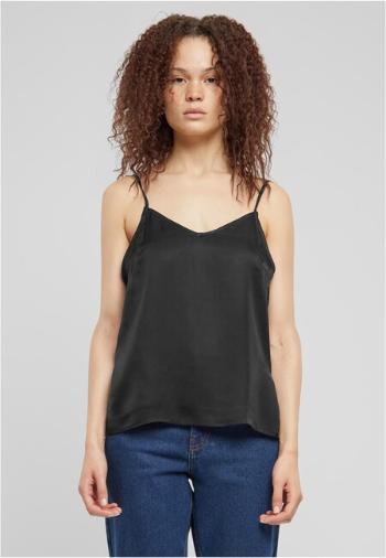 Urban Classics Ladies Viscose Satin Slip Top black - 4XL