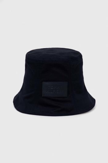 Bavlnený klobúk Tommy Hilfiger , tmavomodrá farba, bavlnený