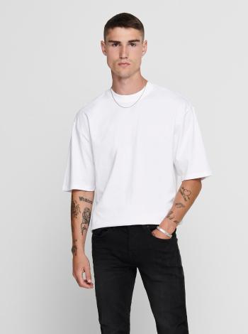 Biele basic tričko ONLY & SONS Donnie