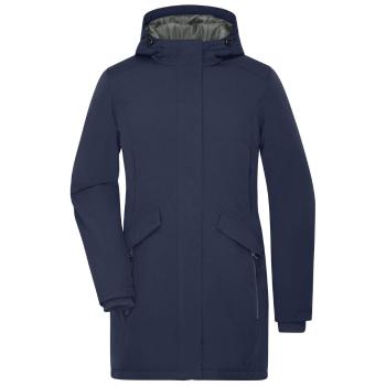 James & Nicholson Elegantná dámska zimná parka JN1175 - Tmavomodrá | XL