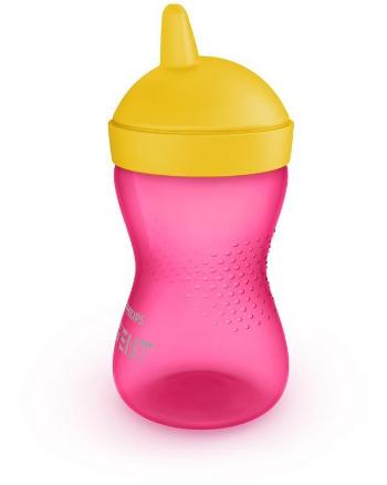 Avent hrnček Grippy s tvrdým náustkom 300ml ružová