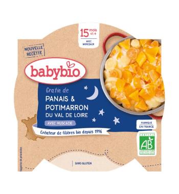 BABYBIO Večerné menu gratinovaný paštrnák (260 g)