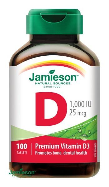 Jamieson Vitamin D3 1000 IU 100 tabliet