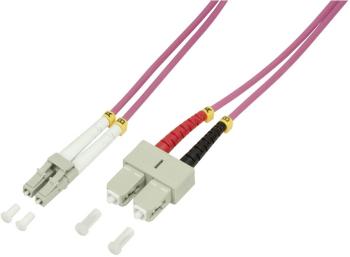 LogiLink FP4LS07 optické vlákno LWL prepojovací kábel  50/125 µ Multimode OM4 7.50 m