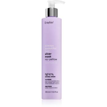 Erayba Silver No-Yellow maska na vlasy pre blond a melírované vlasy 250 ml