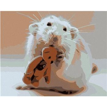 Maľovanie podľa čísel – Myška s medvedíkom (HRAmal00536nad)