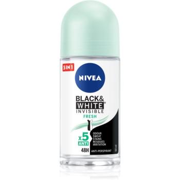 NIVEA Black & White Invisible Fresh antiperspirant proti bielym a žltým škvrnám 50 ml