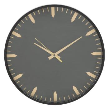 Sivé nástenné hodiny Mauro Ferretti Elegant, ø 40 cm