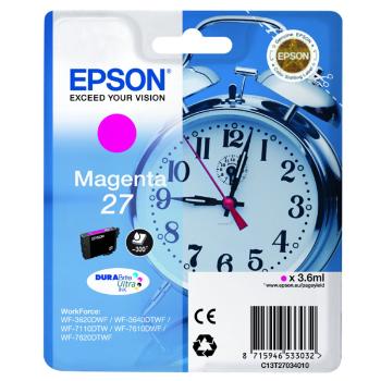 EPSON T2703 (C13T27034022) - originálna cartridge, purpurová, 3,6ml