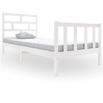 Rám postele biely masívna borovica 100 × 200 cm, 3101339