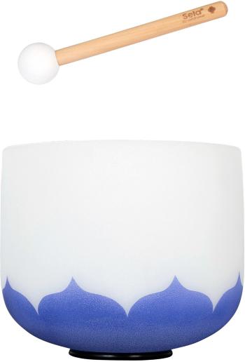 Sela 9“ Crystal Singing Bowl Set Lotus 432Hz A - Indigo (Third Eye Chakra) Spievajúca miska 9" Third Eye Chakra