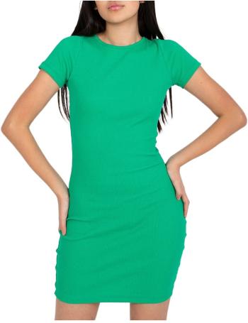 Zelené priliehavé mini šaty s výstrihom na chrbte vel. L