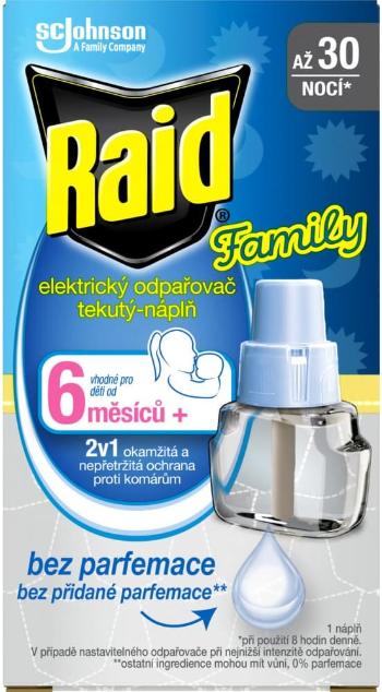 Raid Family náhradná tekutá náplň proti komárom - 30 nocí 21 ml