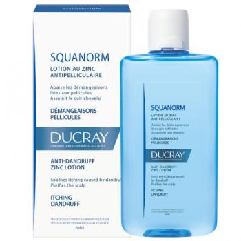 DUCRAY SQUANORM  LOTION ANTIPELLICULAIRE AU ZINC roztok so zinkom proti lupinám 200 ml