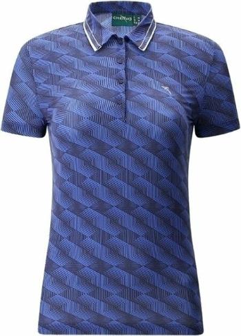 Chervo Womens Anzi Polo Blue Pattern 42