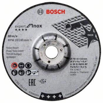 Bosch Accessories 2608601705 2608601705 brúsny kotúč rovný  76 mm 10 mm 2 ks