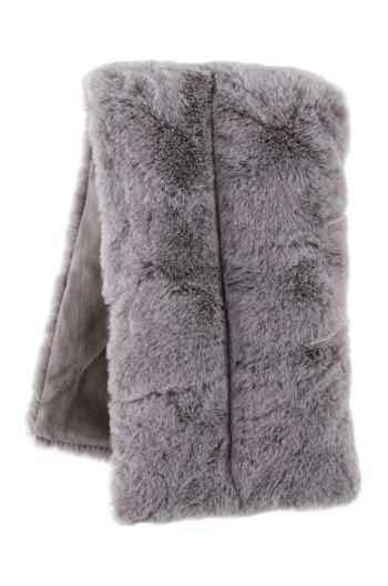 Telový zábal Aroma Home Grey Faux Fur Body Wrap