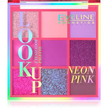 Eveline Cosmetics Look Up Neon Pink paletka očných tieňov 10,8 g