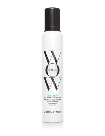 Color Wow Styling ová tónovacie pena pre tmavé vlasy Color Control ( Blue Toning + Styling Foam) 200 ml