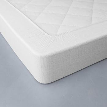 Blancheporte Jednofarebná posteľná bielizeň, zn. Colombine, zapratý ľan biela obliečka na prikrývku140x200cm