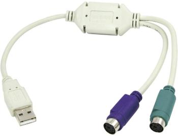 LogiLink USB 1.1 prepojovací kábel [1x USB 1.1 zástrčka A - 2x PS/2 zásuvka]