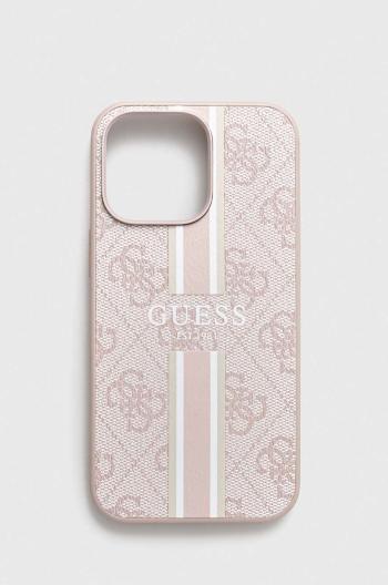 Puzdro na mobil Guess iPhone 13 Pro / 13 6,1" ružová farba