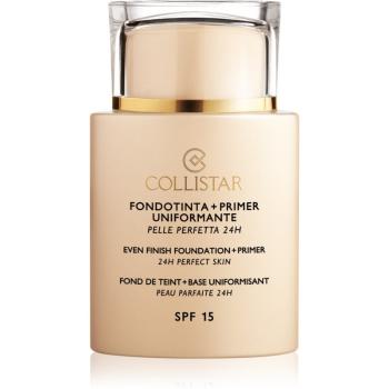 Collistar Even Finish Foundation+Primer 24h Perfect Skin make-up a podkladová báza SPF 15 odtieň 3 Sand 35 ml