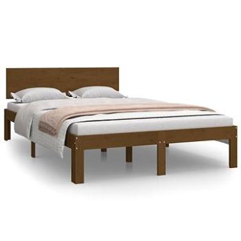 Rám postele medovo hnedý masívna borovica 120 × 200 cm, 810493