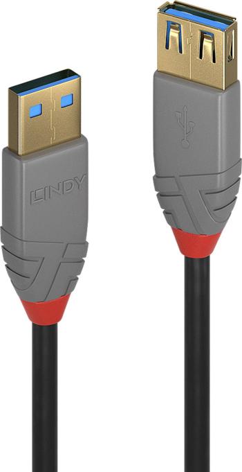 LINDY #####USB-Kabel #####USB 3.2 Gen1 (USB 3.0 / USB 3.1 Gen1) #####USB-A Stecker, #####USB-A Buchse 2.00 m čierna
