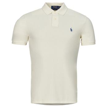 Polo Ralph Lauren  POLO AJUSTE SLIM FIT EN COTON BASIC MESH  Polokošele s krátkym rukávom Béžová