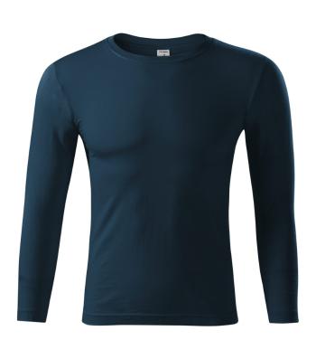MALFINI Tričko s dlhým rukávom Progress LS - Námornícka modrá | L