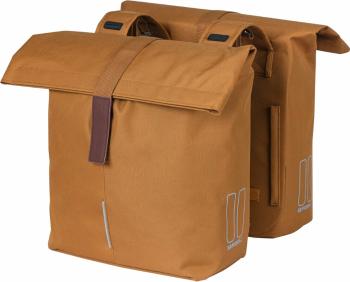 Basil City Double Bicycle Bag Camel Brown 28-32L