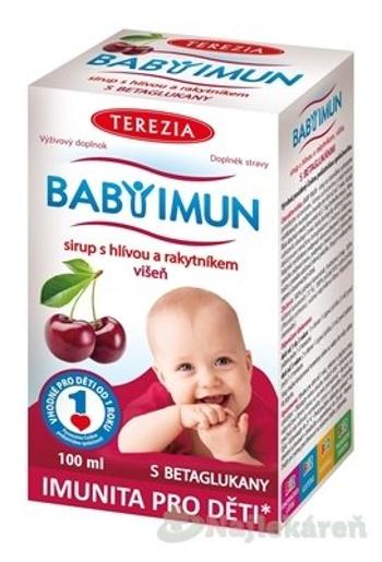 TEREZIA BABY IMUN sirup s hlivou a rakytníkom (višňa), 100ml