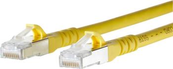 Metz Connect 1308451077-E RJ45 sieťové káble, prepojovacie káble CAT 6A S/FTP 1.00 m žltá s ochranou 1 ks