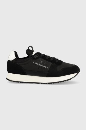 Tenisky Calvin Klein Jeans RETRO RUNNER LACEUP čierna farba, YM0YM00742