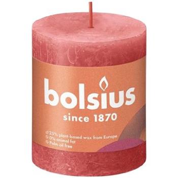 BOLSIUS rustikálna sviečka kvetinovo ružová 80 × 68 mm (8717847148001)