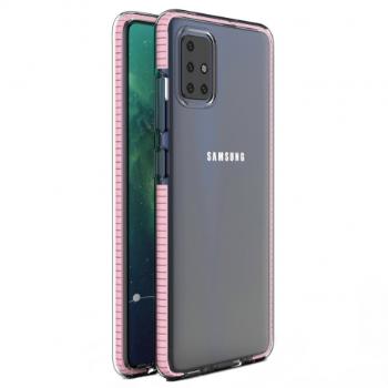 MG Spring Case silikónový kryt na Samsung Galaxy M51, ružový