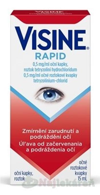 Visine Rapid 0,5 mg/ml očné roztokové kvapky int.opo.1 x 15 ml/7,5 mg