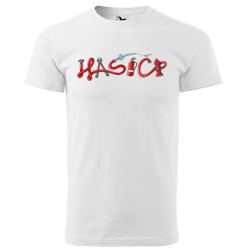 Tričko Hasiči - red (Veľkosť: 4XL, Typ: pre mužov, Farba tričká: Biela)