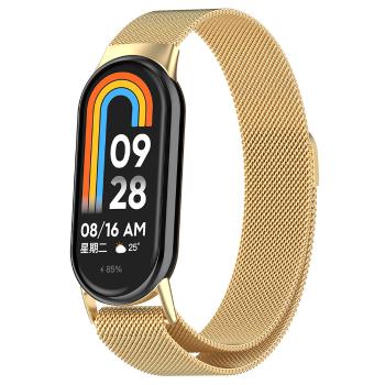 Techsuit - Remienok na hodinky - Xiaomi Mi Band 8 / 8 NFC - Zlatá KP29296