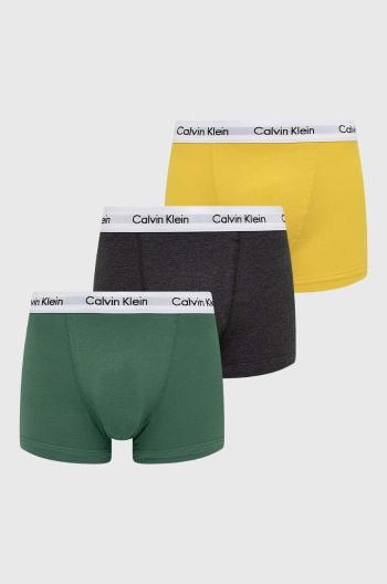 Boxerky Calvin Klein Underwear 3-pak pánske, zelená farba