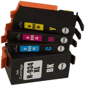MultiPack HP 934-XL,935-XL - kompatibilná cartridge HP 934-XL,935-XL, čierna + farebná, 25,5ml/3x9,5ml