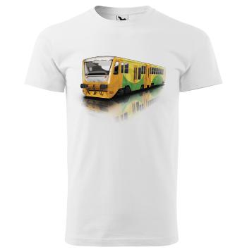 Tričko Regionálny vlak (Veľkosť: 3XL, Typ: pre mužov, Farba tričká: Biela)