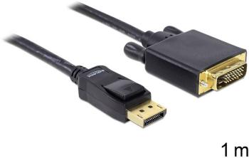 Delock DisplayPort / DVI káblový adaptér #####DisplayPort Stecker, #####DVI-D 24+1pol. Stecker 1.00 m čierna 82590  ####