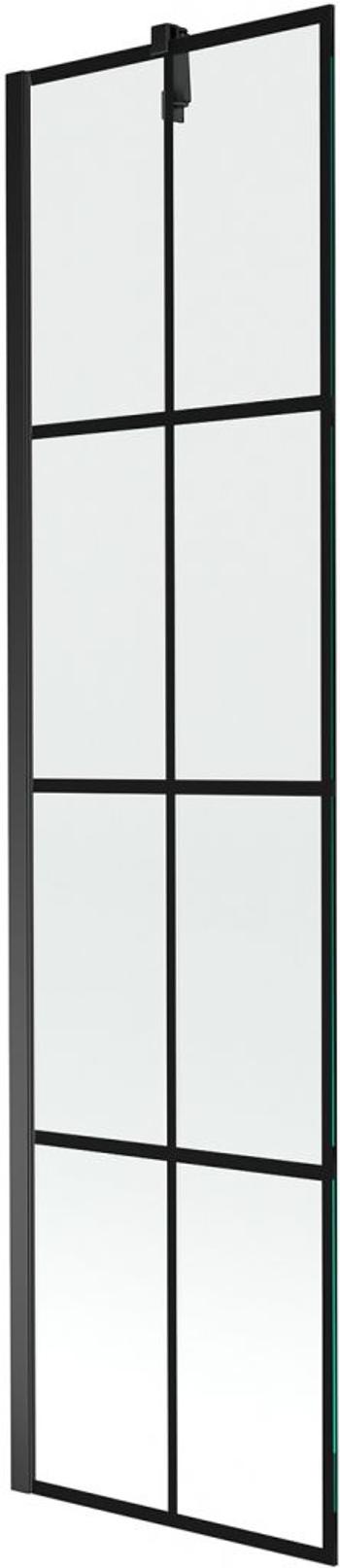 MEXEN/S - Next vaňová zástena FIX 50 x 150 cm, čierna dekor, čierna 895-050-000-00-77-70