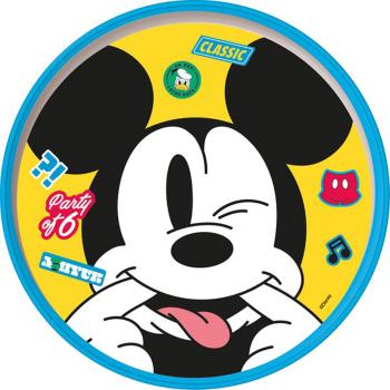 STOR Plastový tanier MICKEY 22cm protišmykový