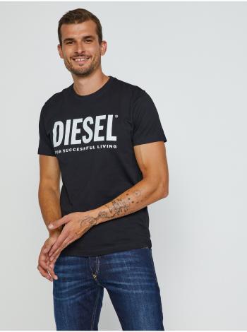 Tričká s krátkym rukávom pre mužov Diesel - čierna